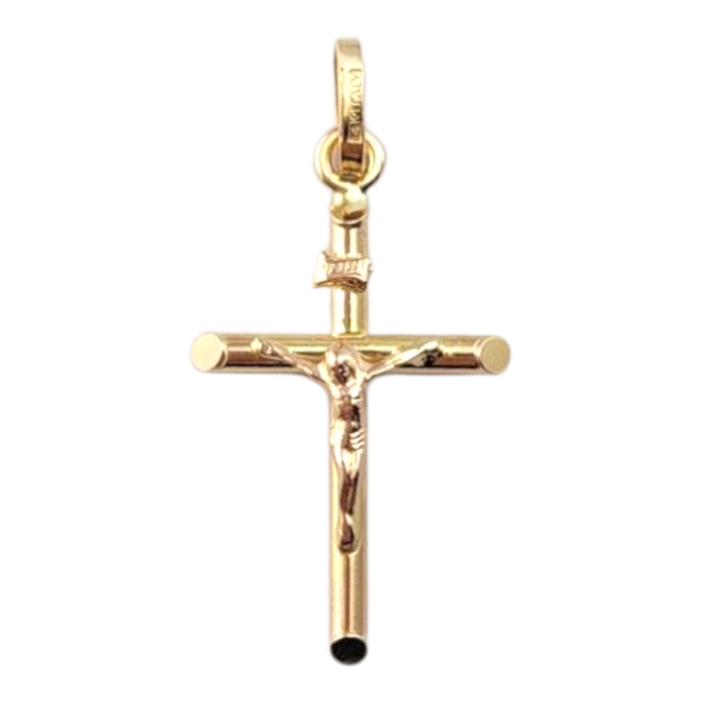 14 Karat Yellow Gold Crucifix Pendant #21328